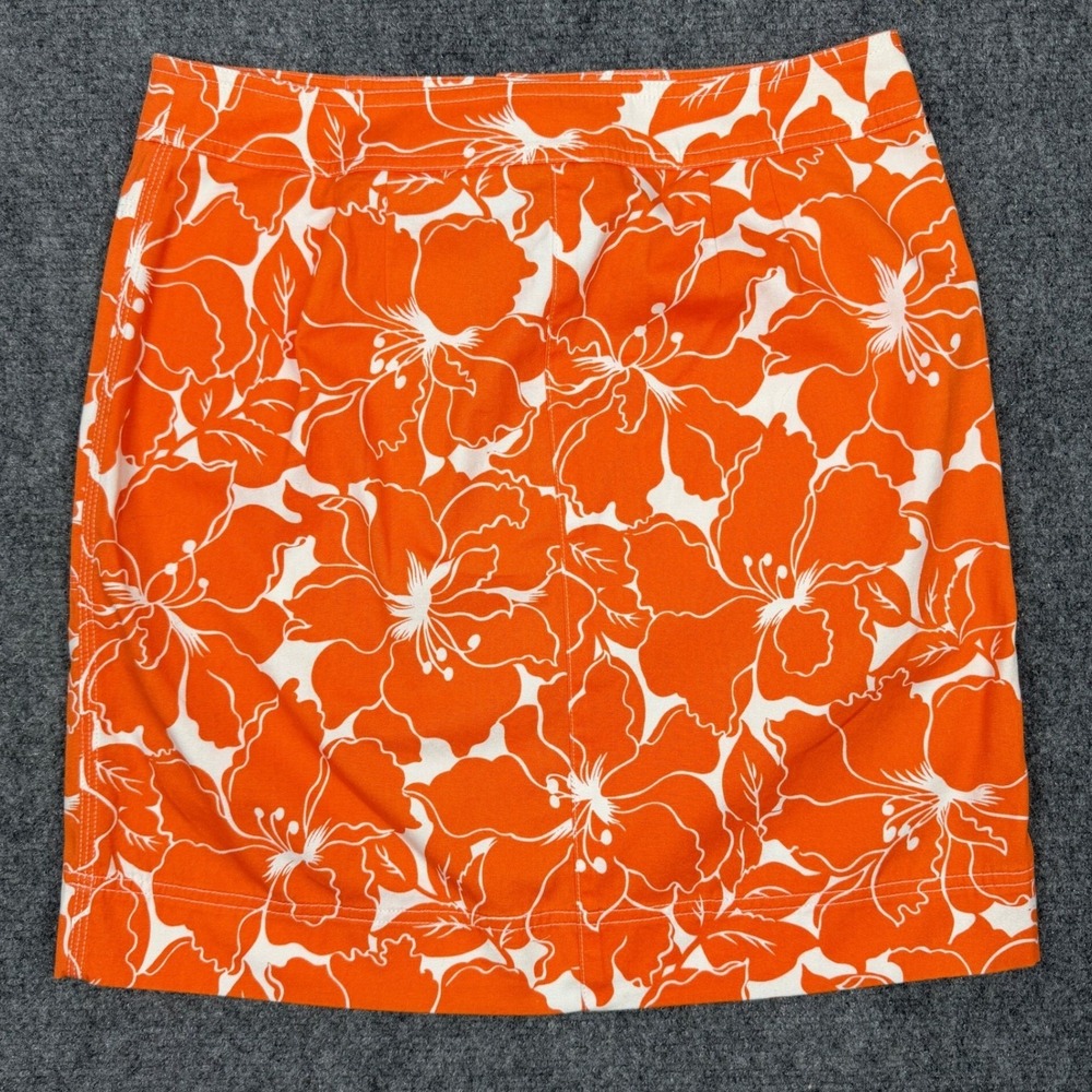 Y2K Tropical Hibiscus Print Mini Skirt Beachy Surf Resort Preppy Coastal Size 4‎ - Picture 3 of 7